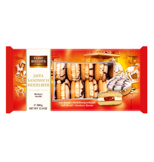 Jaffa Sandwich Sahne-Heidelbeere 380g MHD: 12.01.25