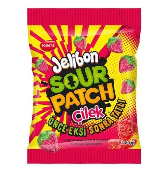 Jelibon Sour Patch Strawberry 80g MHD:04.02.2026
