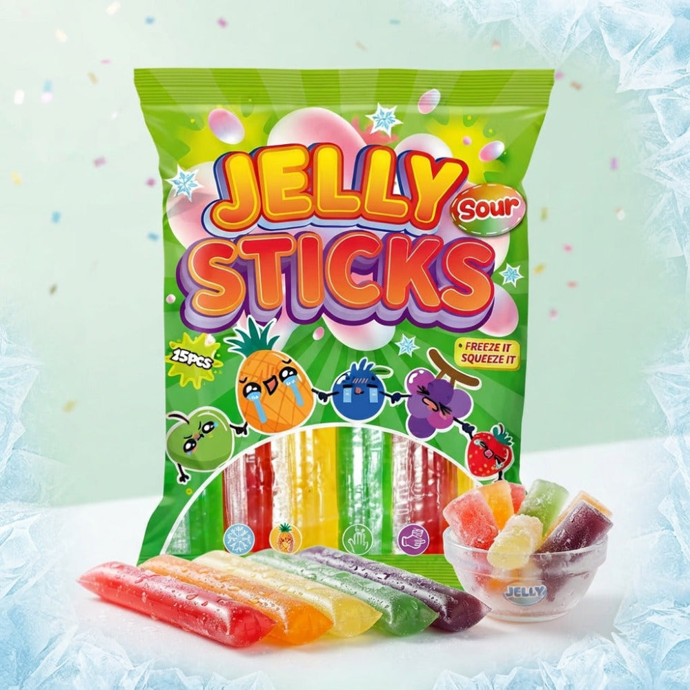 Jelly Sticks Sour Gelee 300g 15 Stk.