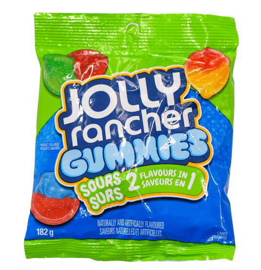 Jolly Rancher Gummies Sour 2 in 1 182g MHD:07.2024