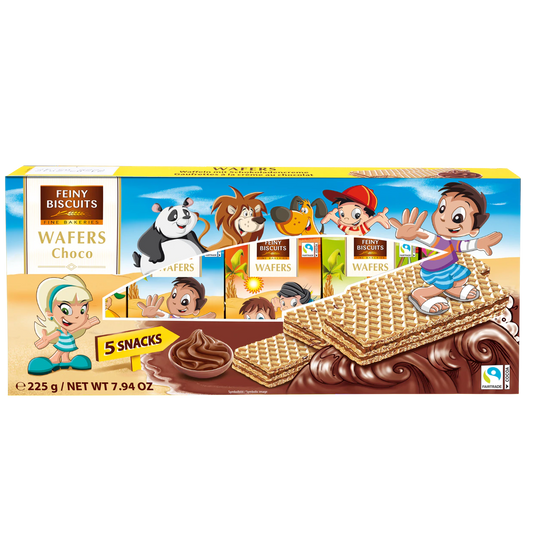 Kinderwafer mit Kakaocremefüllung 225g (5x45g)