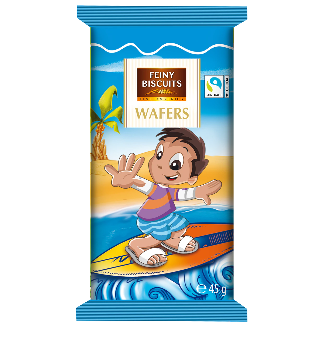 Kinderwafer mit Kakaocremefüllung 45g