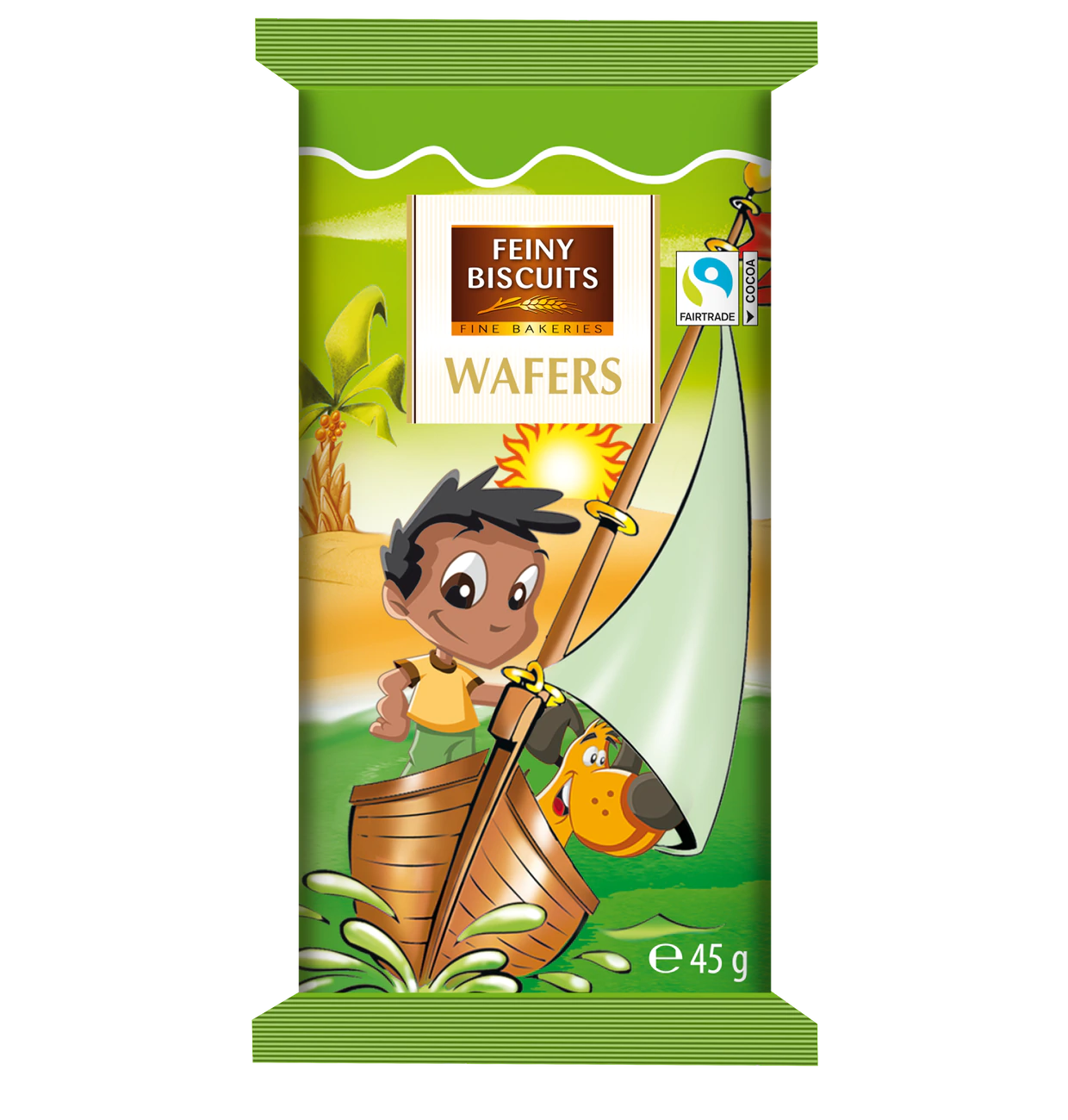Kinderwafer mit Kakaocremefüllung 45g