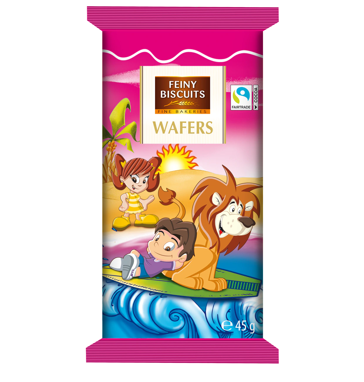 Kinderwafer mit Kakaocremefüllung 45g