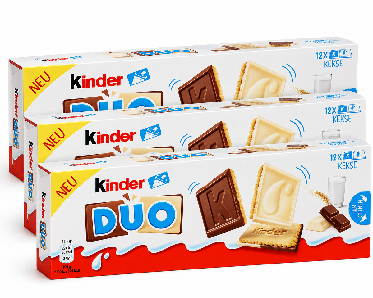 Galletas dúo infantil 3 x 12 piezas (3 x 150g)