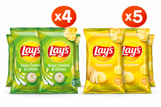 Lay's Gesalzen Lay's Sour Cream & Onion Mixkarton