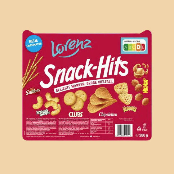 Lorenz Snack-Hits mélange de collations 280g
