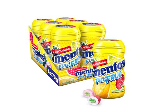 mentos Full Fruit Kaugummi zuckerfrei 6 x 35er (6 x 70 g )