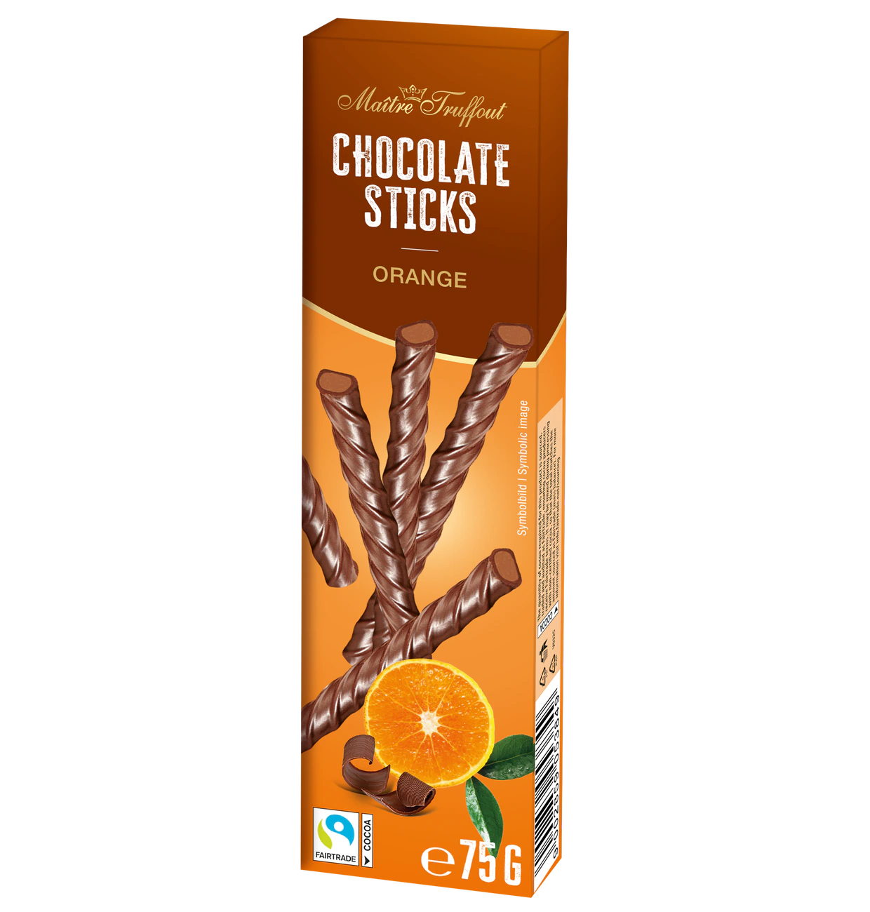 Milchschokoladesticks Orange 75g