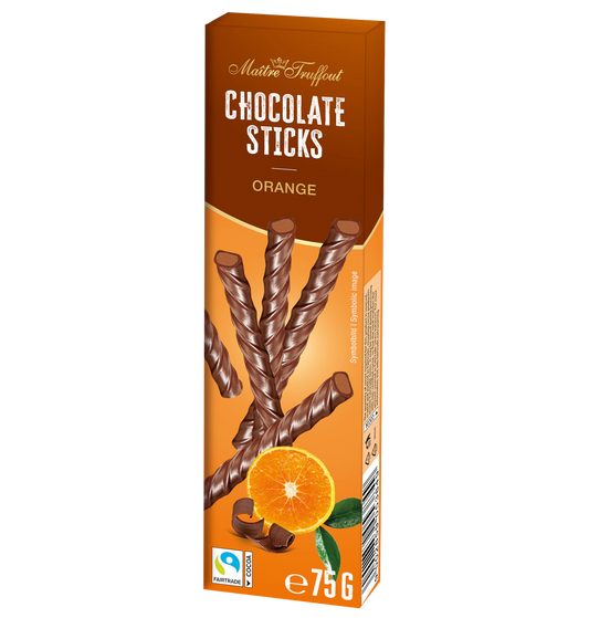 Milchschokoladesticks Orange 75g
