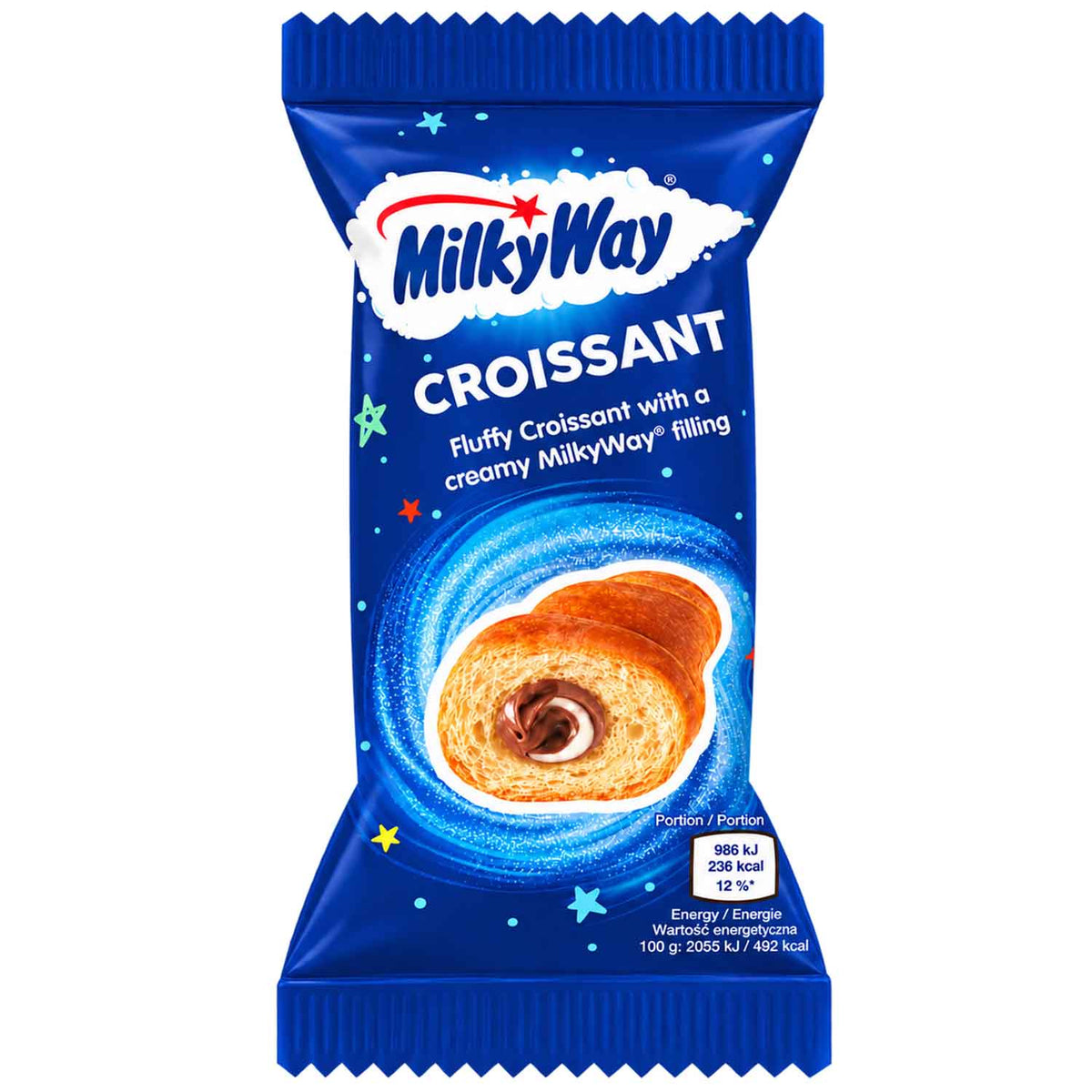 Croissants Vía Láctea rellenos de nata 48g