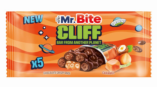 Toren mr.Bite CLIFF BAR from another planet chocolate crispy rice 5x35g MHD:05.10.2026