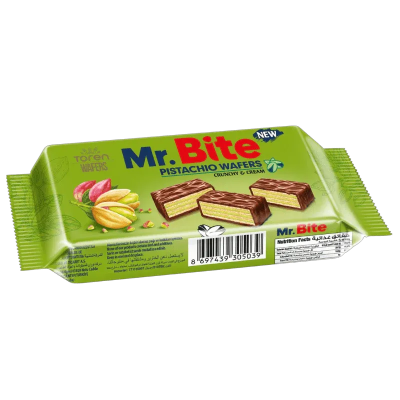 Mr.Bite Pistazien Waffel 35g