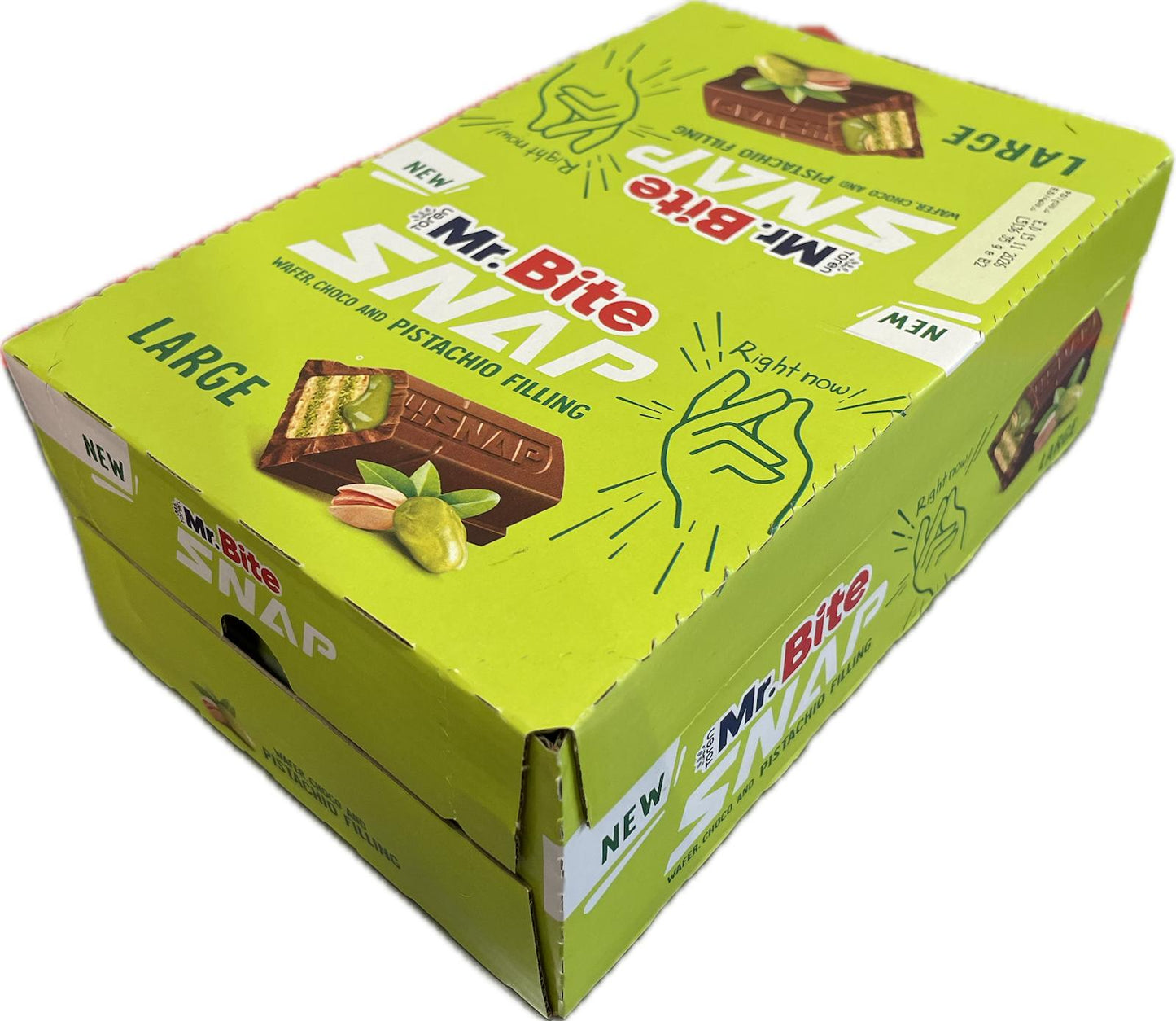 Toren Mr.Bite Snap Wafer Schoko Pistazie 24x35g MHD:15.11.2026