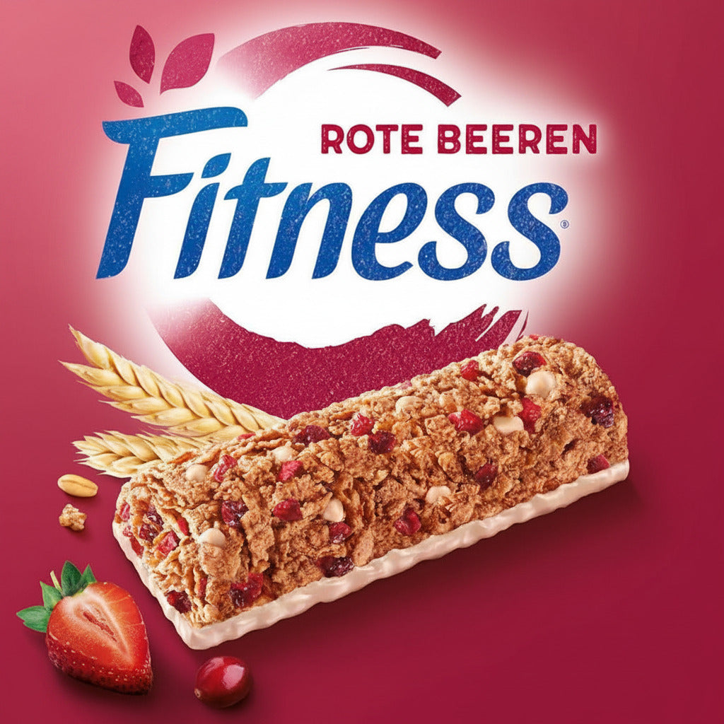 Nestlé FITNESS Bars Rote Beeren Cerealienriegel, Energieriegel mit getrockneten Früchten