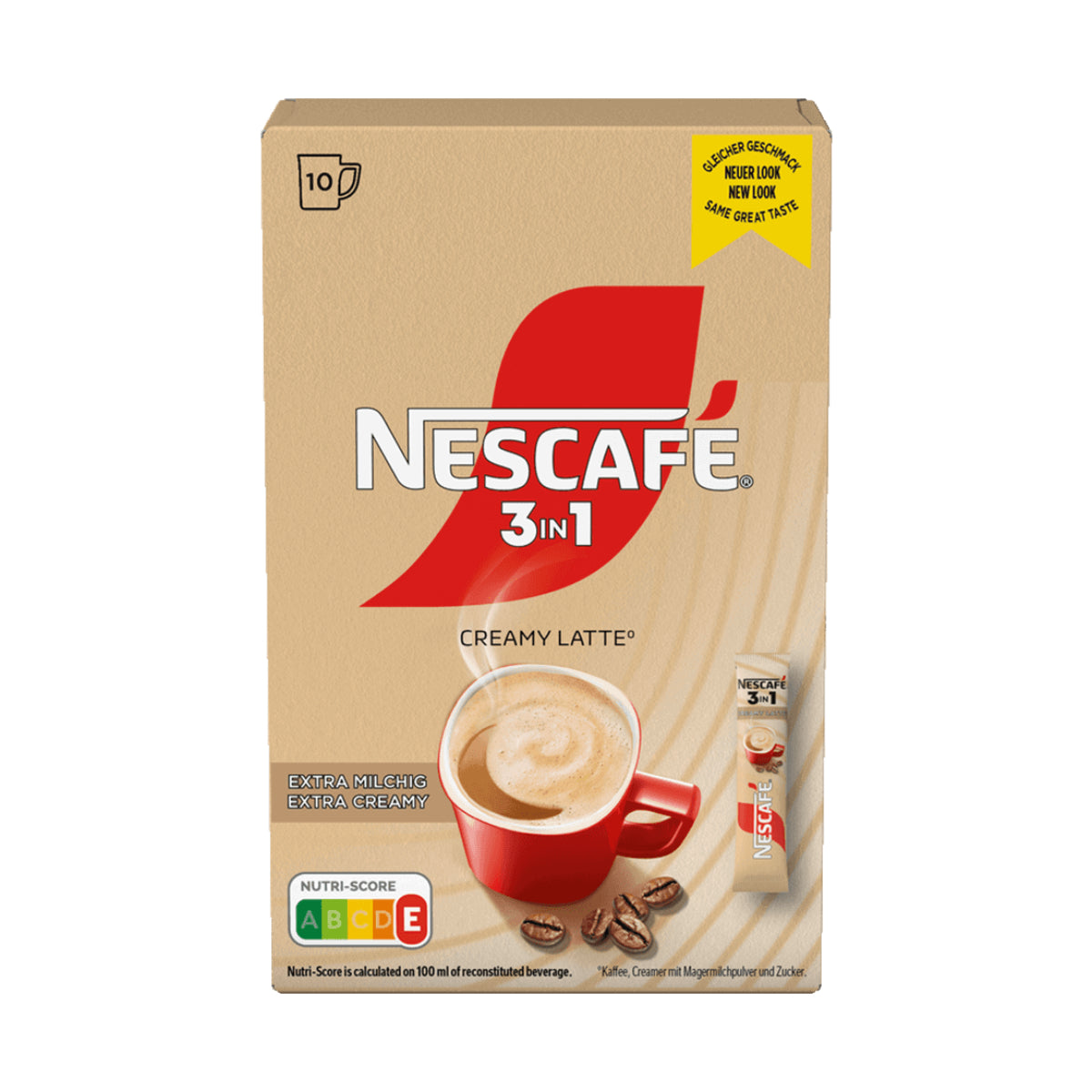 Nescafé 3in1 Stix Creamy Latte 10er Getränkepulver Sticks 150g MHD:30.09.2026