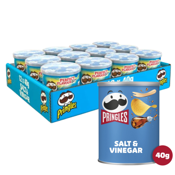 Pringles Salt & Vinegar 12x40g