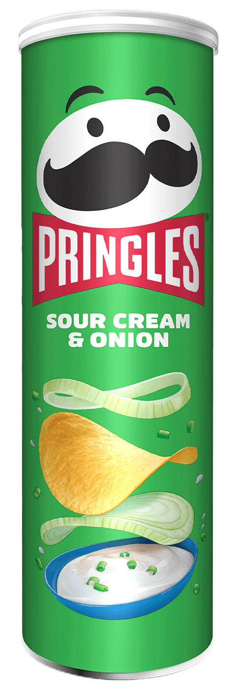 Pringles Sour Cream & Onion - 165g MHD: 10.10.2024