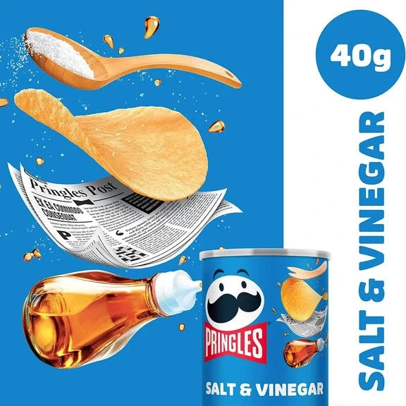 Pringles Salt & Vinegar Chips Mini 40g