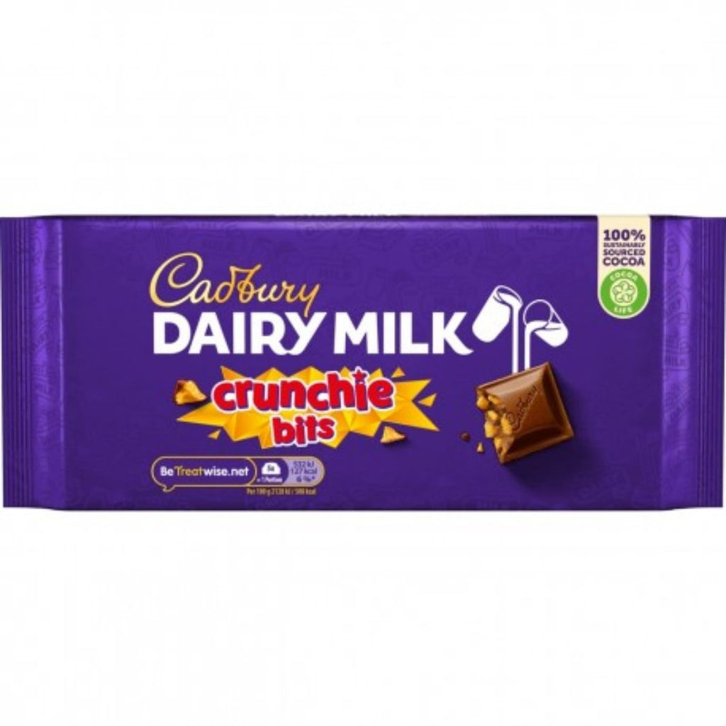 Cadbury Dairy Milk Crunchie Chocolate Schokolade 180 g MHD: 02.03.2025