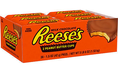 Reese's Peanut Butter Cups 36 x 2er 42g MHD: 24.01.2025