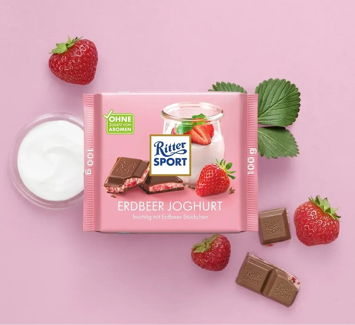 Ritter Sport Yaourt aux fraises 100g