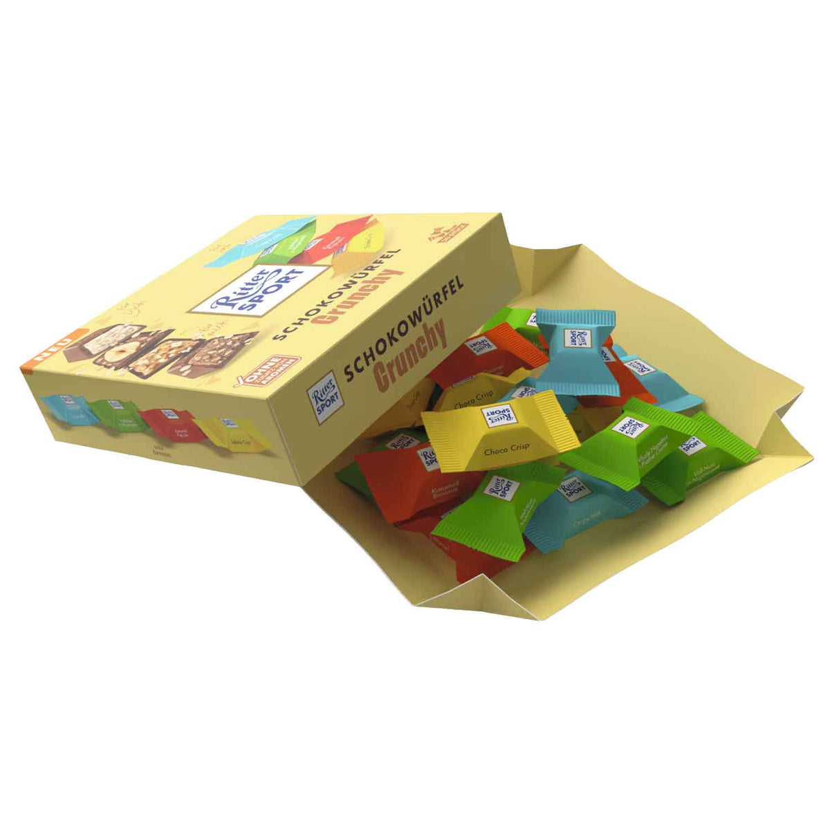 Ritter Sport Chocolate Cubes Crunchy 20s