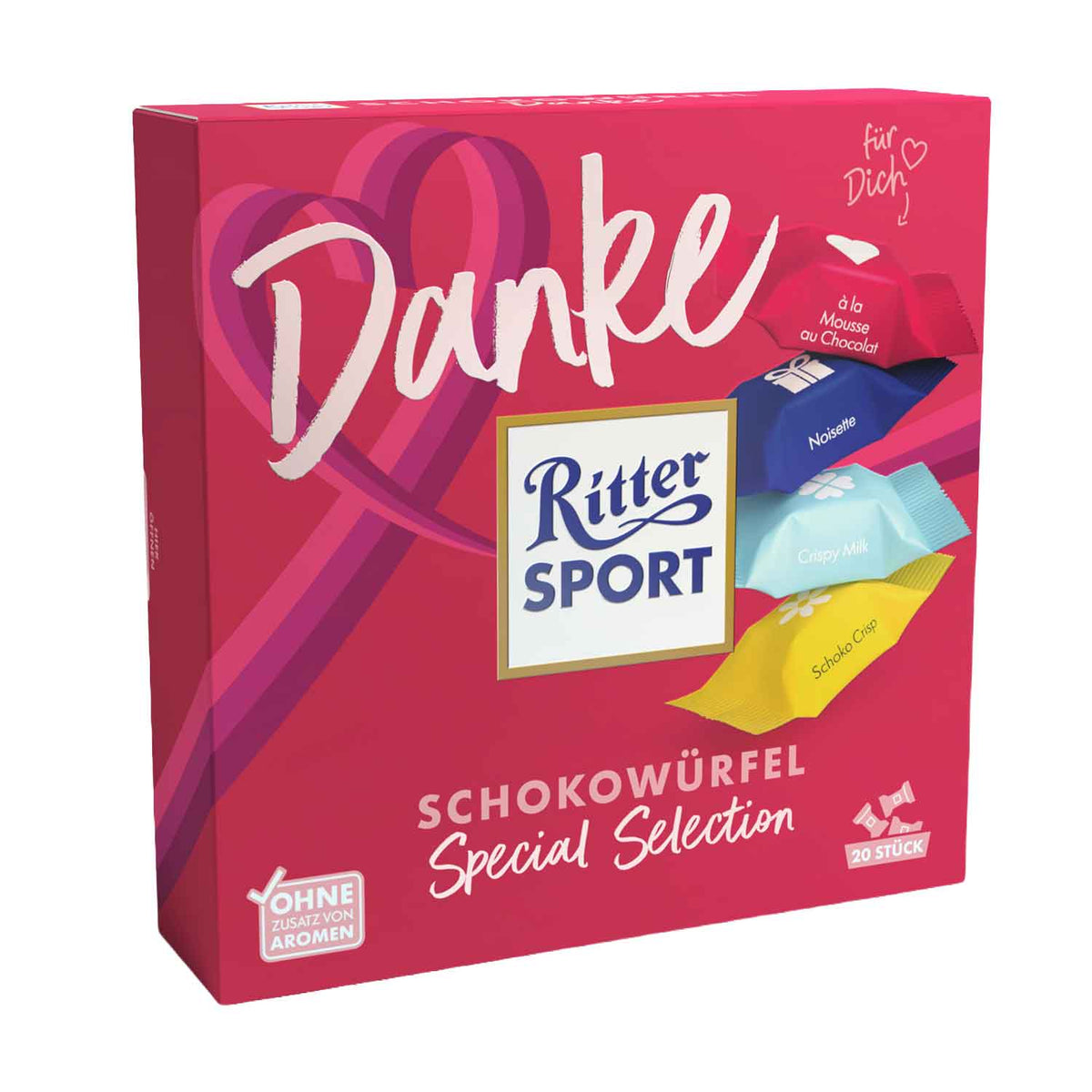 Ritter Sport Chocolate Cubes Selección especial Gracias 20s