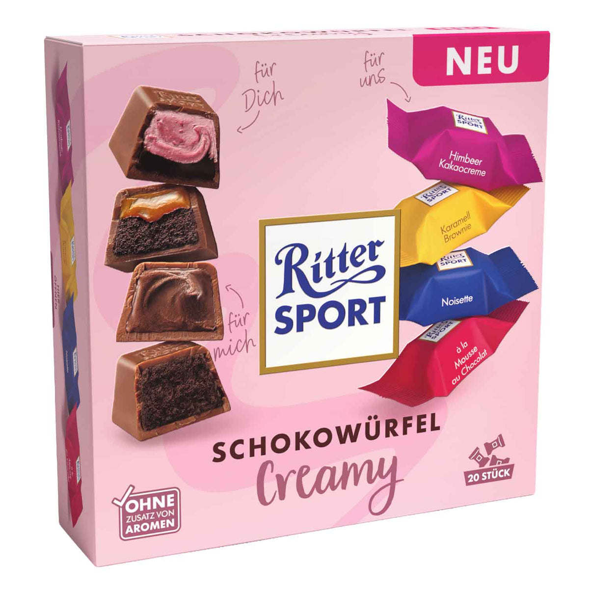 Ritter Sport Chocoladeblokjes Crunchy 20 stuks (kopie)