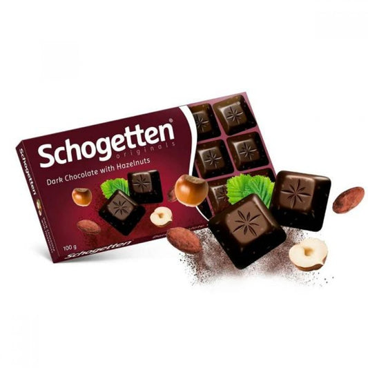 Schogetten dark mit Haselnuss 100g MHD:02.02.2025