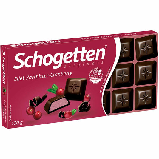 Schogetten Edel-Zartbitter-Cranberry 100g MHD:31.01.2025