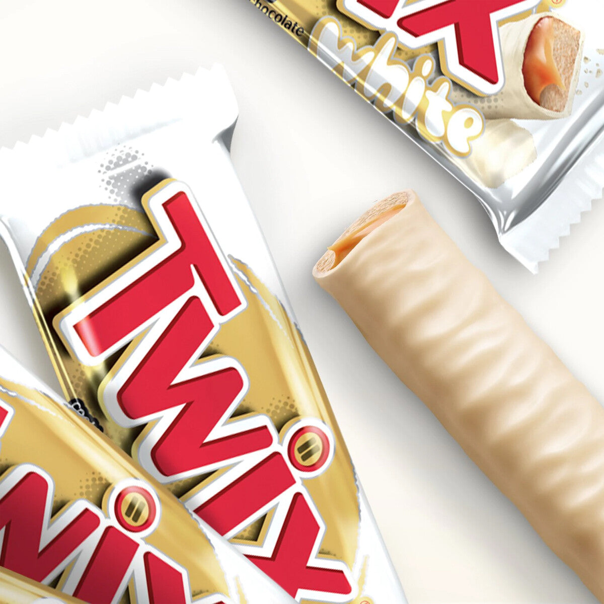 TWIX WHITE Biscuit & Caramel Chocolate Bars 46g