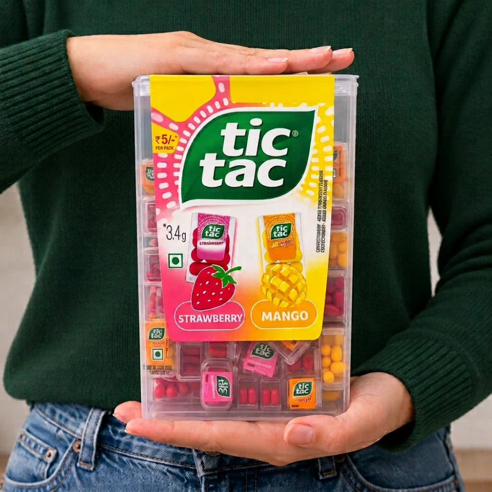 TicTac Dragees Iconic Jar Strawberry & Mango 255g