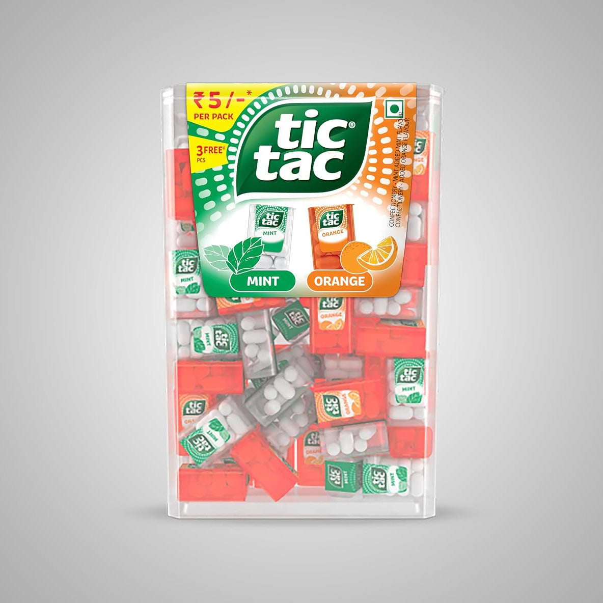 Tictac Dragees Iconic Jar Mint & Orange