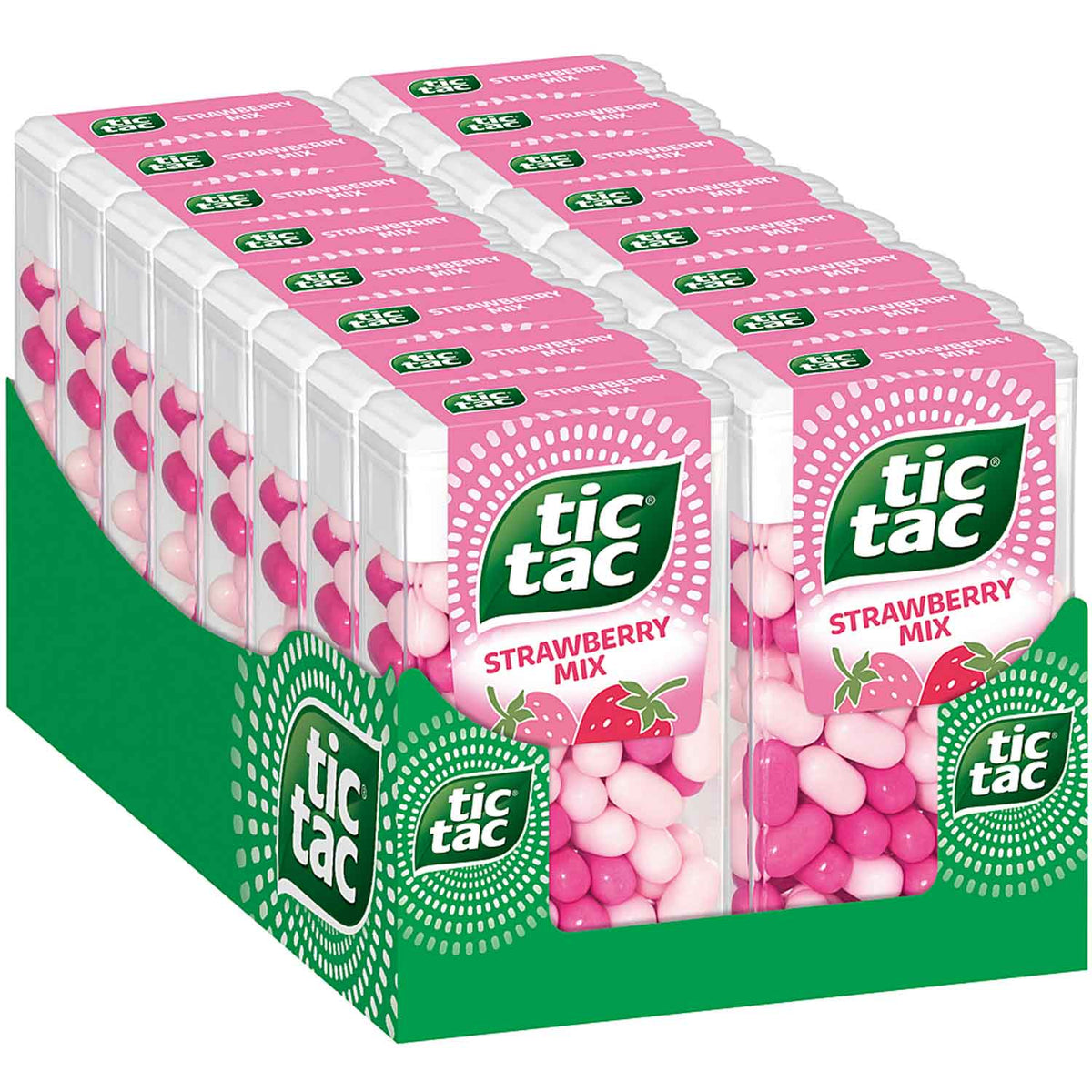 TicTac Grageas Strawberry Mix 16x54g - 864g