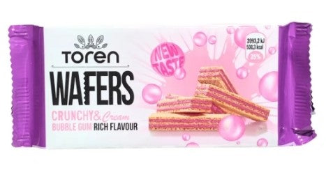 Toren Wafers Crunchy & Cream Bubble gum 24x55g MHD:02.11.2026