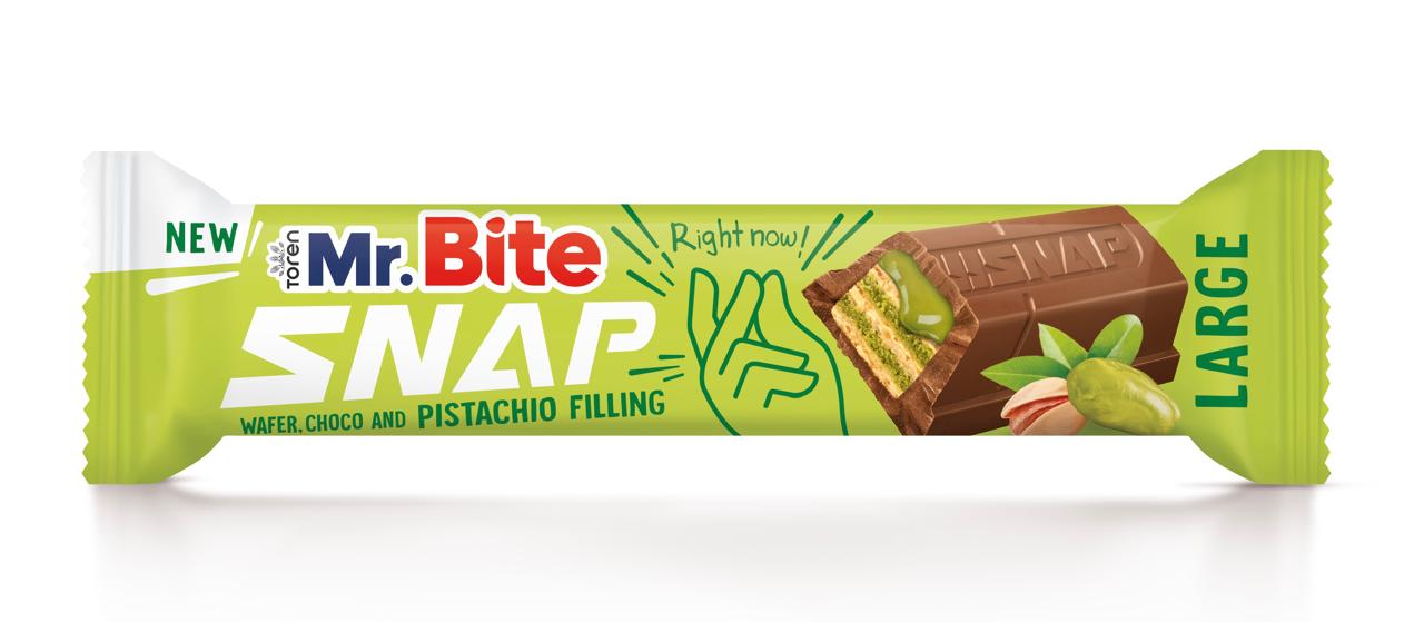 Toren Mr.Bite Snap Wafer Schoko Pistazie 24x35g MHD:15.11.2026