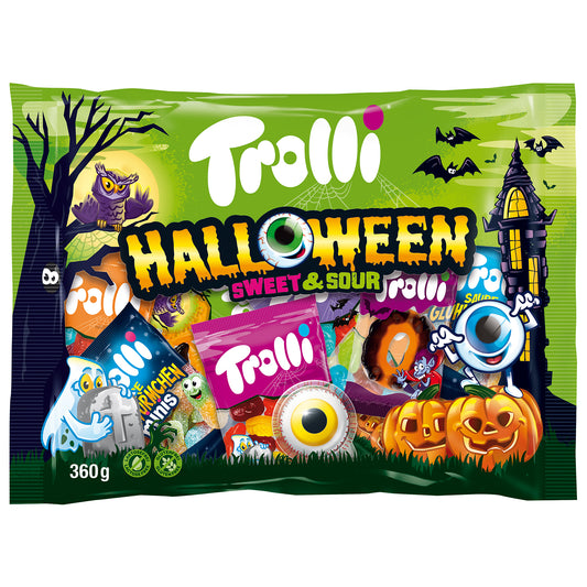Trolli Halloween Mezcla de chicles de frutas agridulces 19xMinis 360g