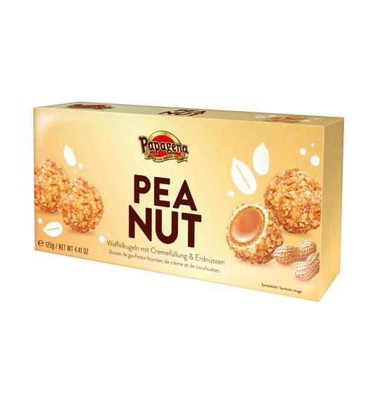 Waffelkugeln mit Erdnuss 125g