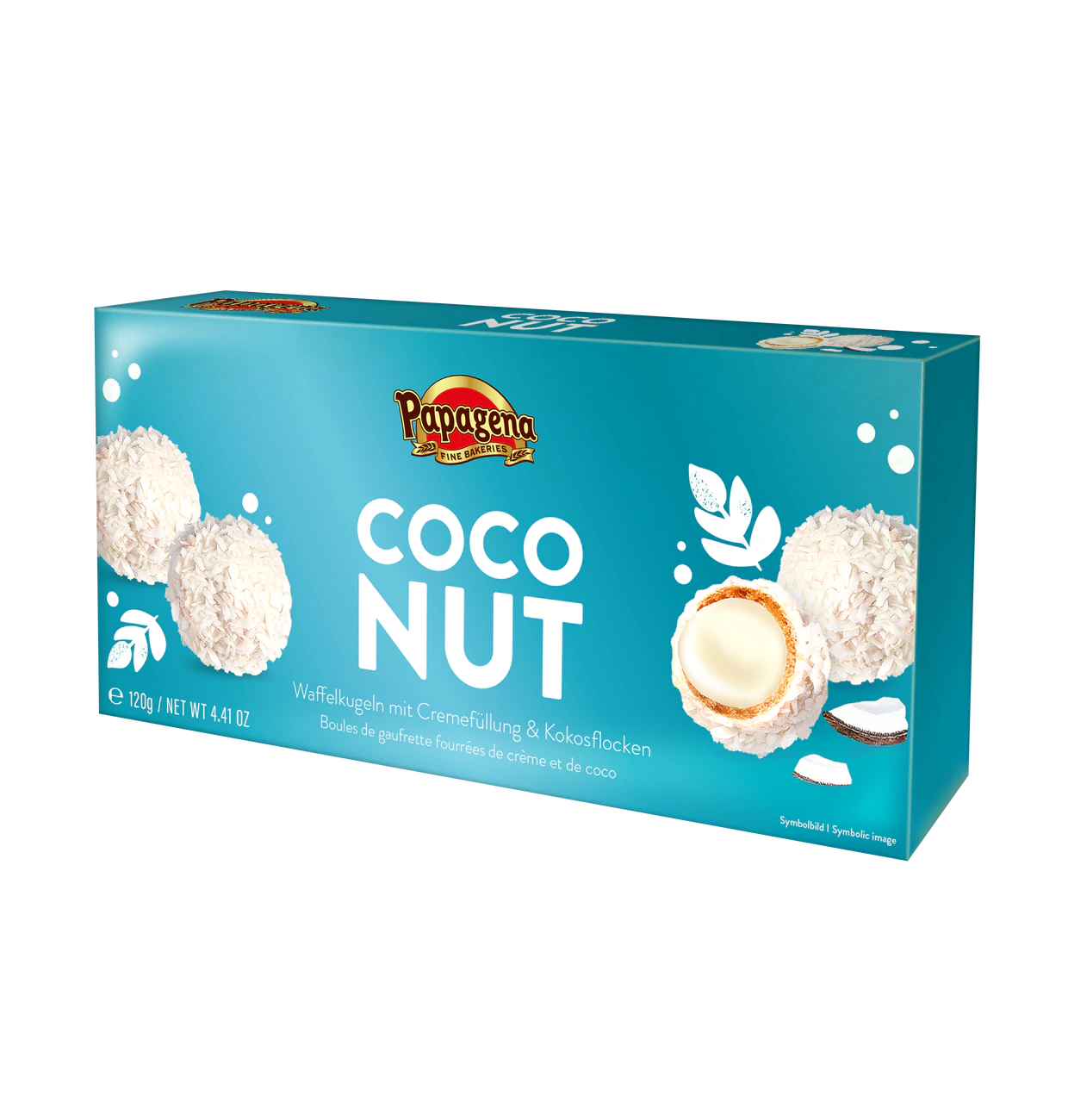 Boules de gaufres à la noix de coco 120g