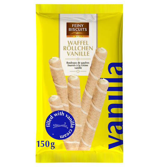 Waffelröllchen Vanille 150g