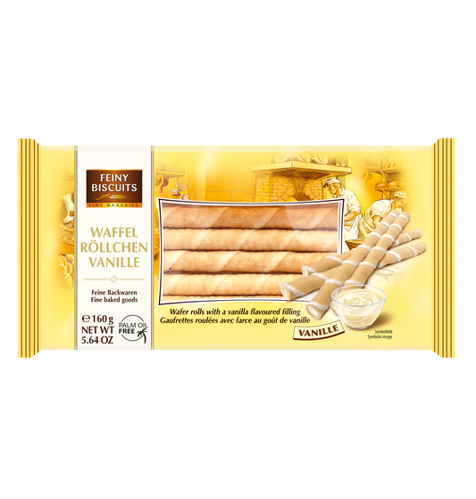 Waffelröllchen Vanille 160g