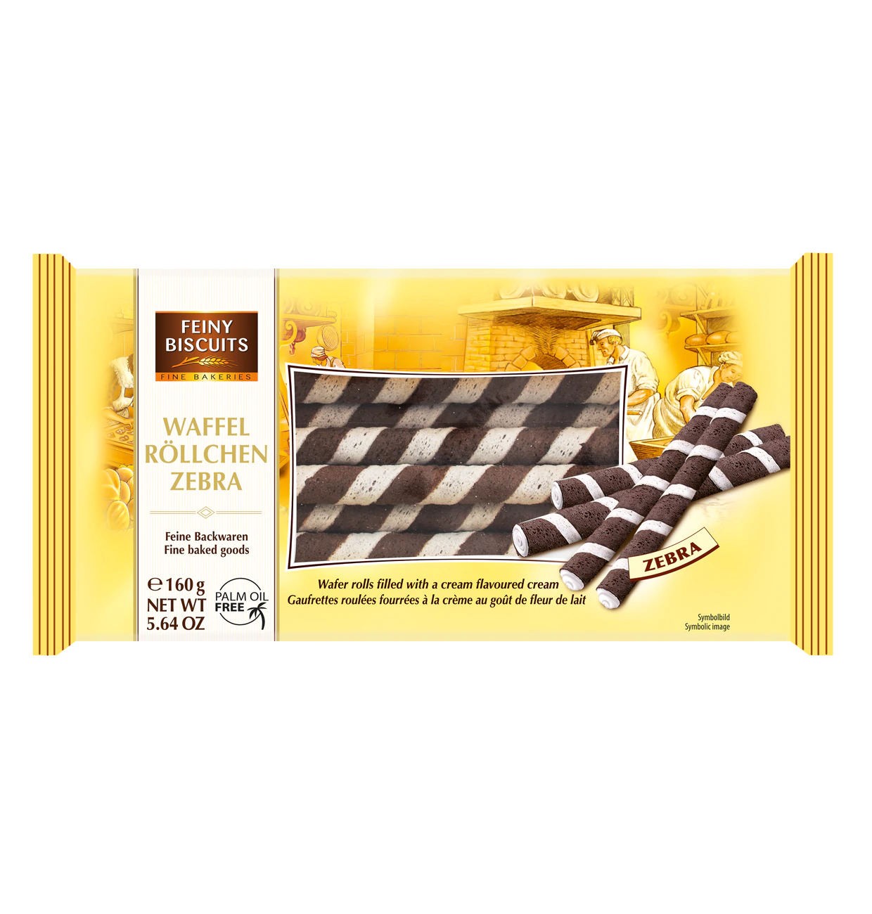 Gaufrettes zébrées 160g