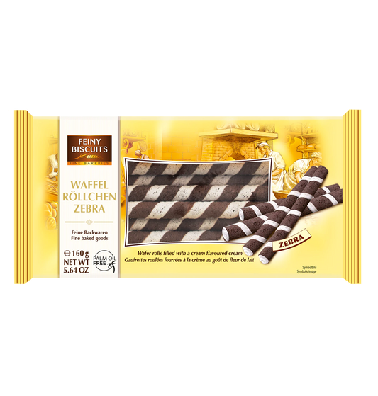 Waffelröllchen Zebra 160g