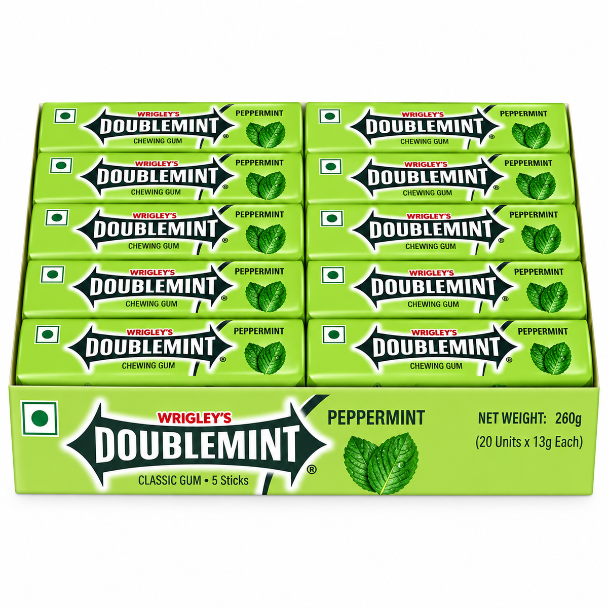 Wrigley's Doublemint Peppermint o smaku 20x13g - 260g