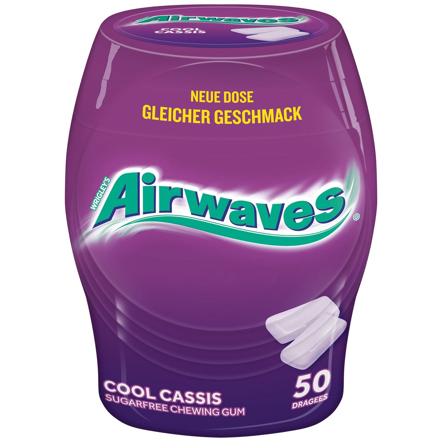 Airwaves Cool Cassis - Zuckerfreier Kaugummi - 50 Stück in der Dose