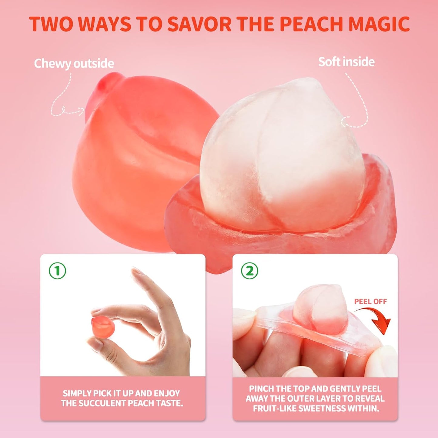 Amos Peelerz Peach - Chewy & Soft