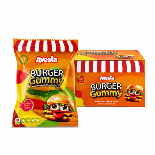 Avesta Burger Gummy Fruchtgummi 24 x 20g Display