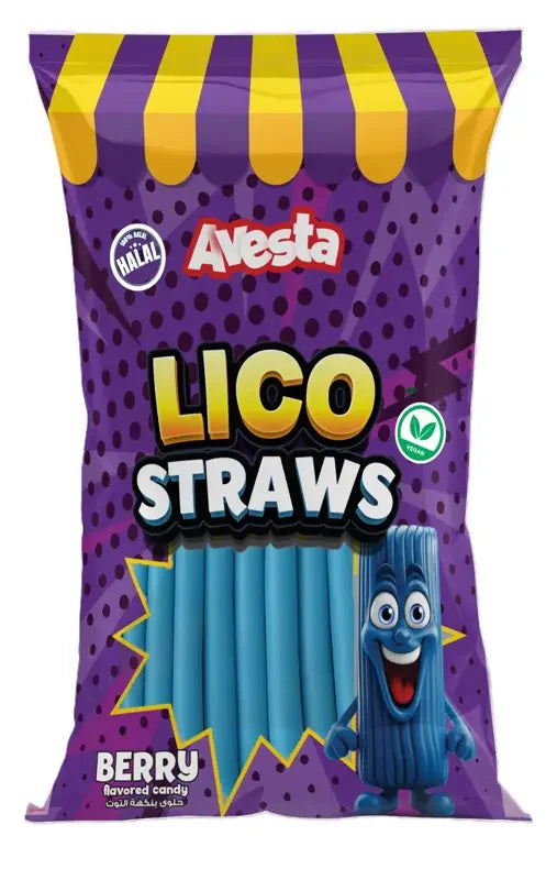 Avesta Lico Straws Berry Halal 70g