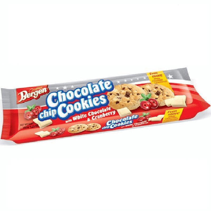 Bergen Chocolate Chip Cookies White Chocolate & Cranberry